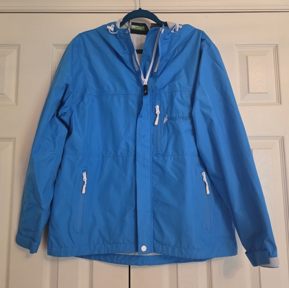 Frogg Toggs Womens Turquoise Blue Waterproof Jacket, Size L - Picture 1 of 9